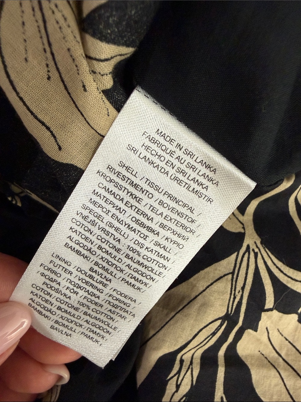 NWT Lauren Ralph Lauren Voile Floral Tiered Maxi Dress Black Beige Size 6 - Picture 7 of 10